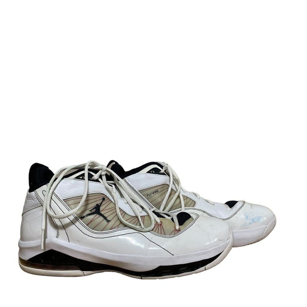 Nike Jordan Melo M8 White/Black Flywire Midtop 469786-107 Men's Sz 13